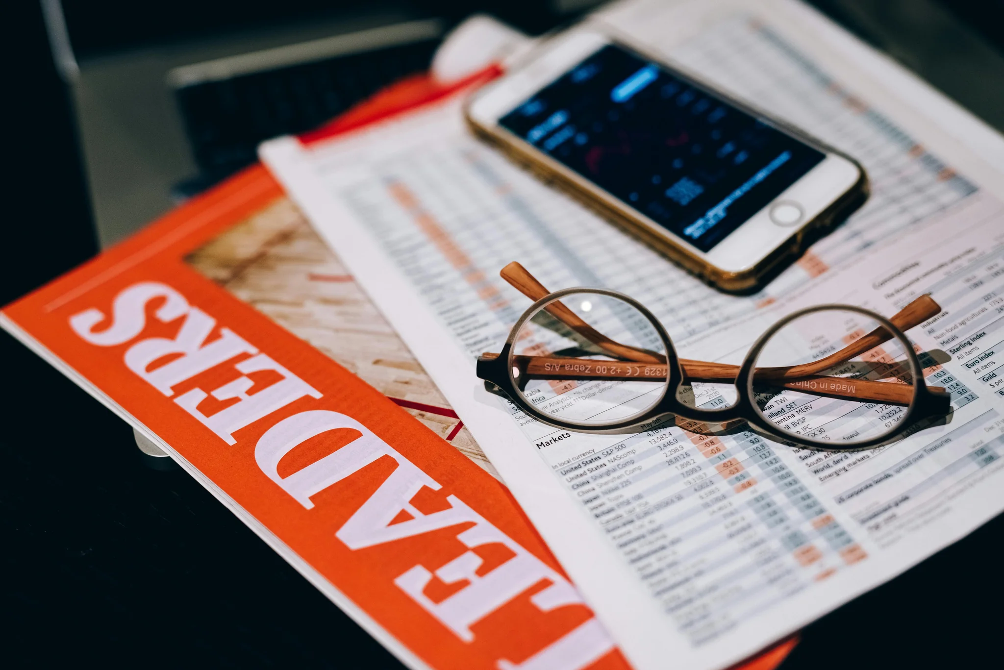 Digital marketing strategy planning on laptop