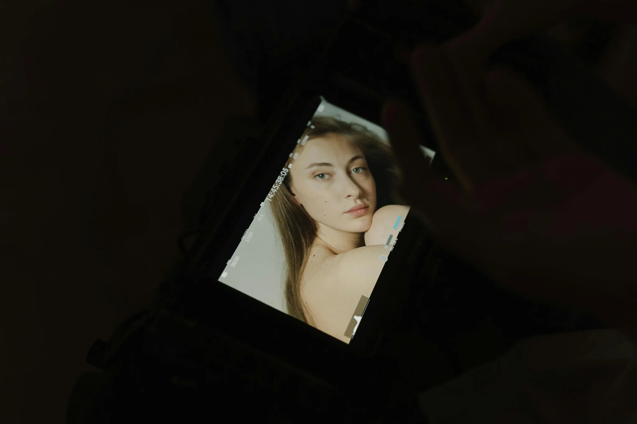 Creator reviewing and editing video content